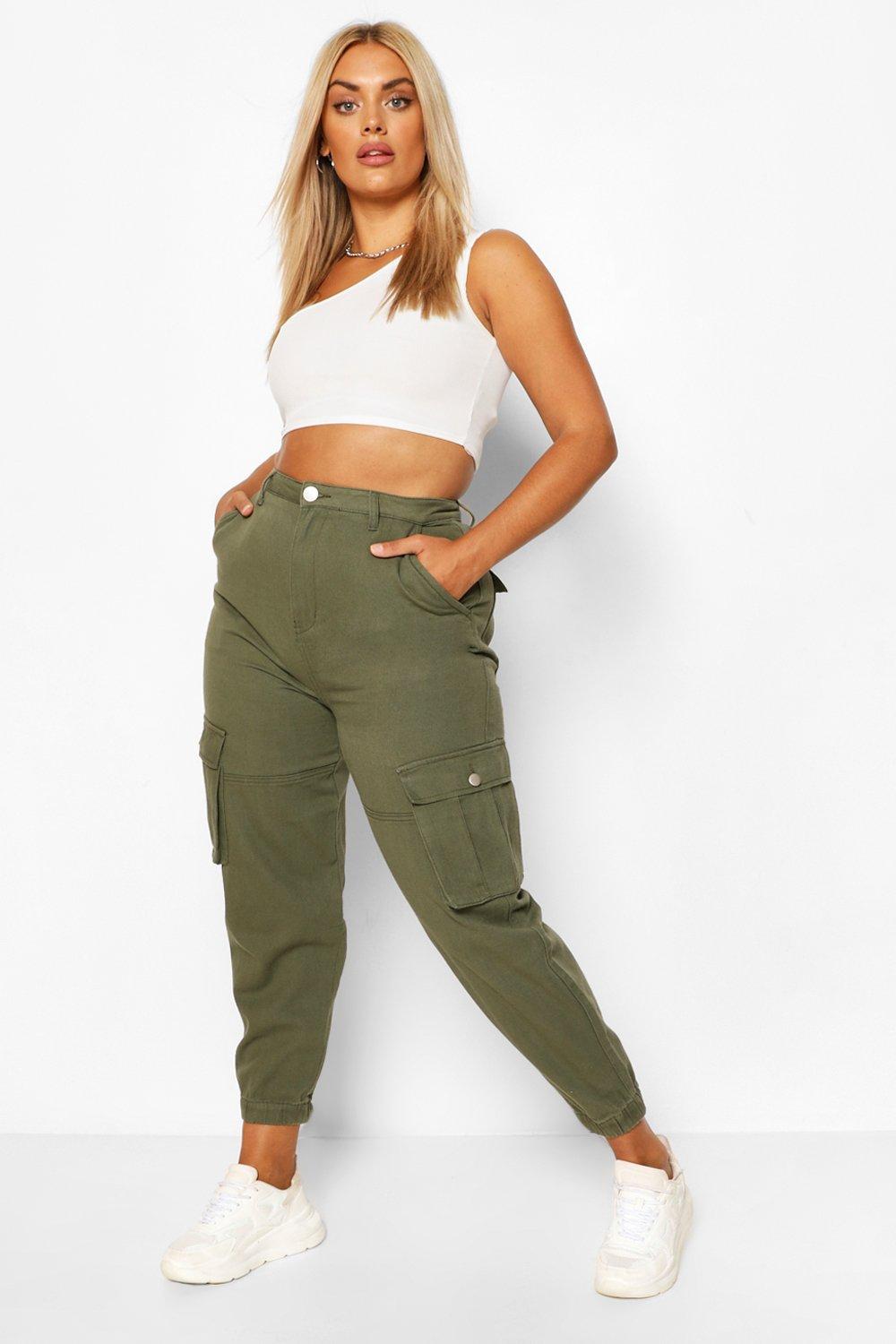 plus cargo trousers