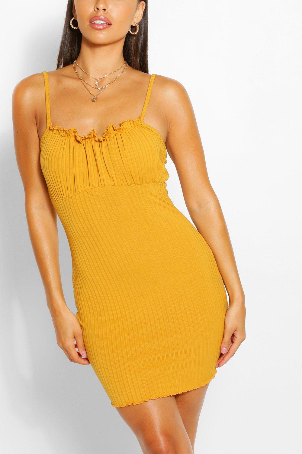 mustard petite dress