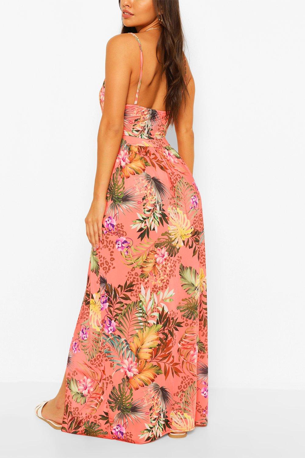 Petite tropical 2025 maxi dresses