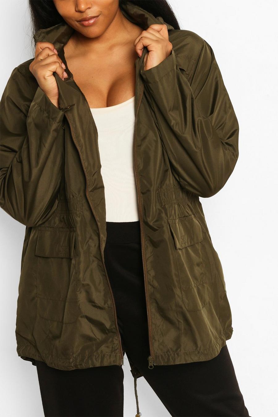 Plus Sized Hooded Mac image number 1