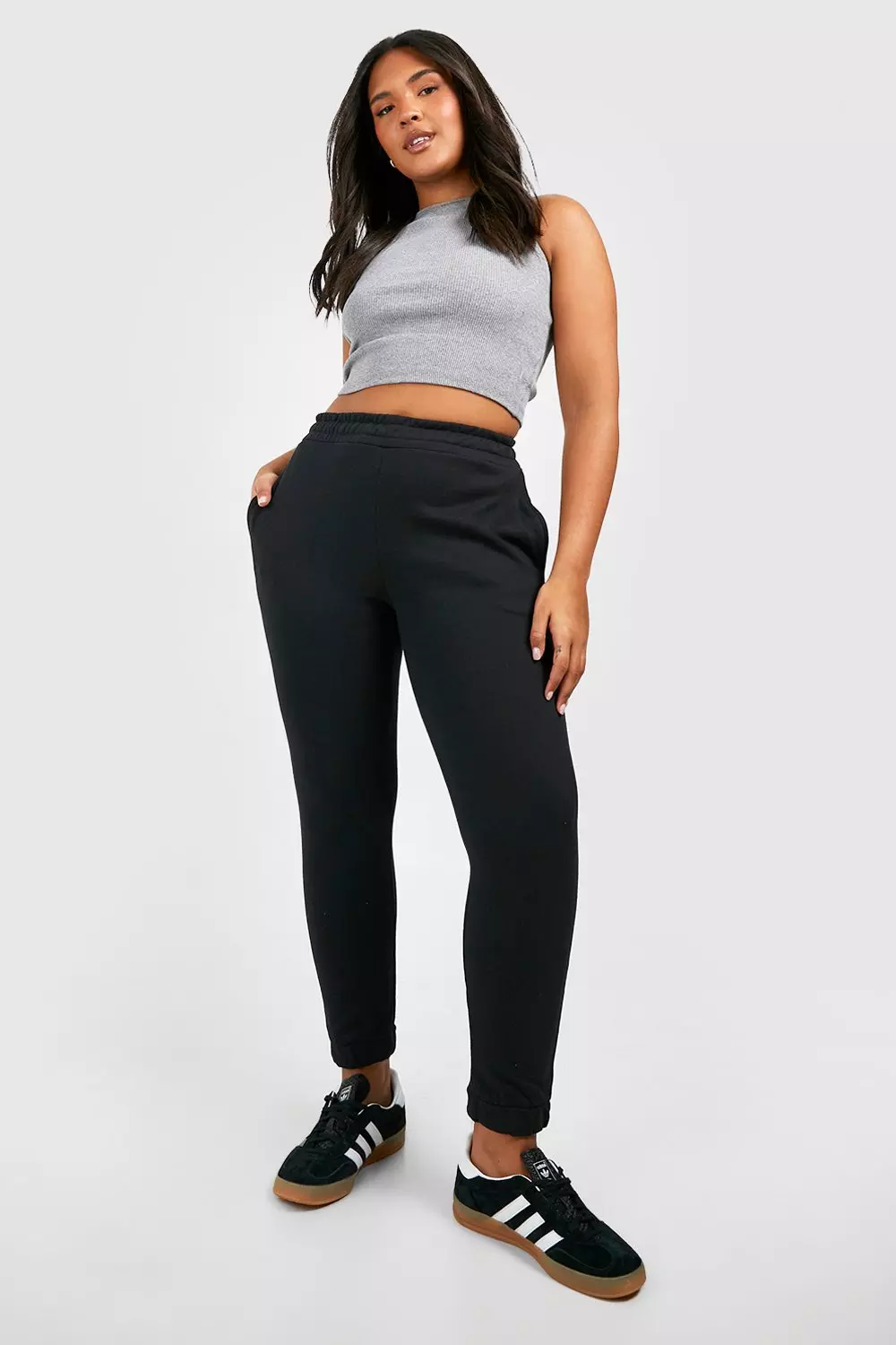 Black Plus Internal Drawstring Joggers alternative image