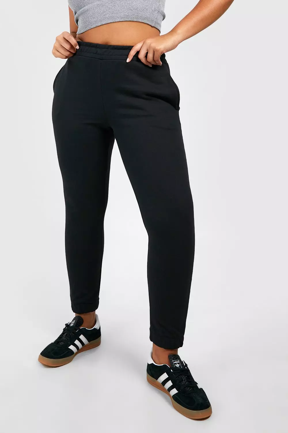 Black Plus Internal Drawstring Joggers alternative image