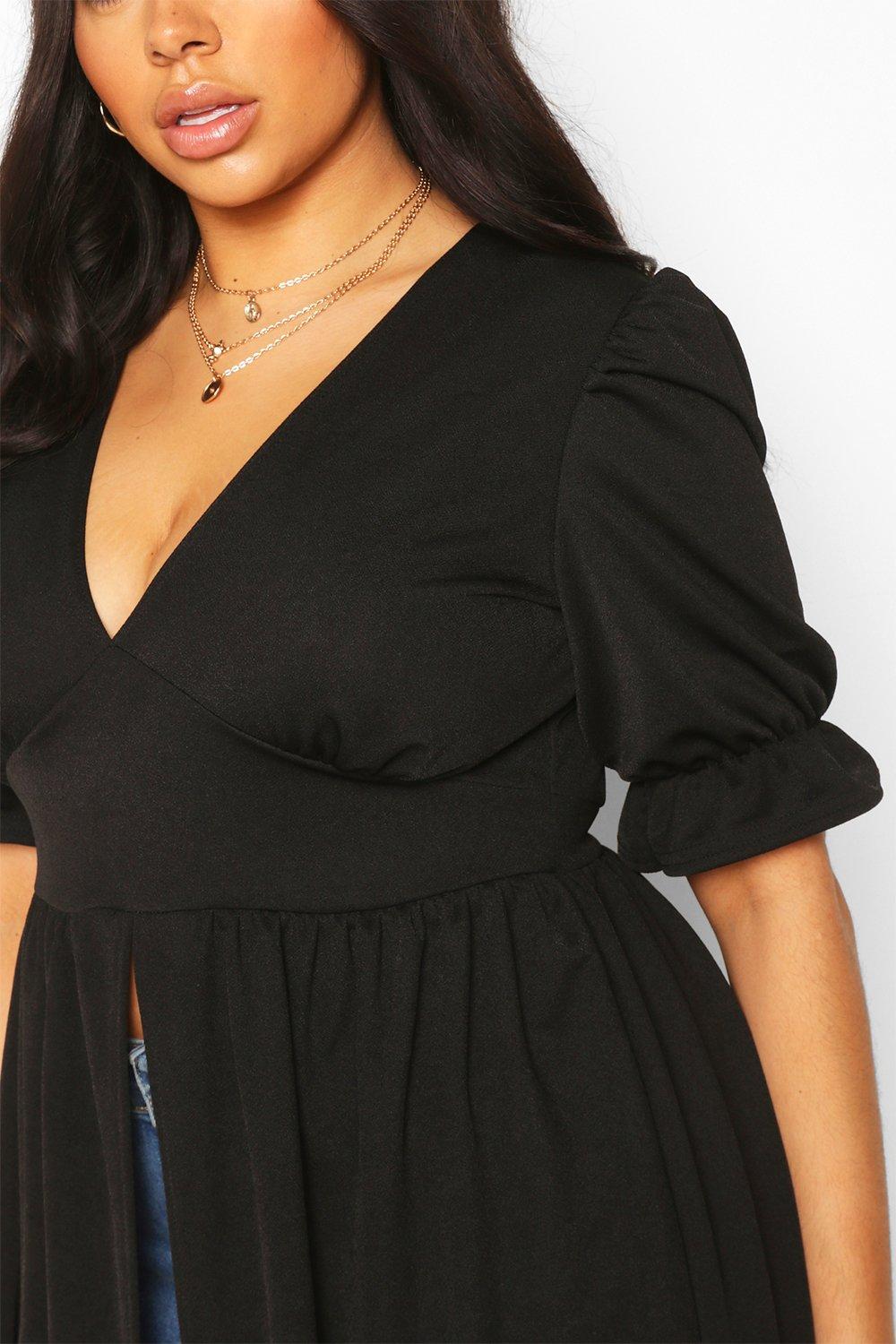 Plus Plunge Maxi Top