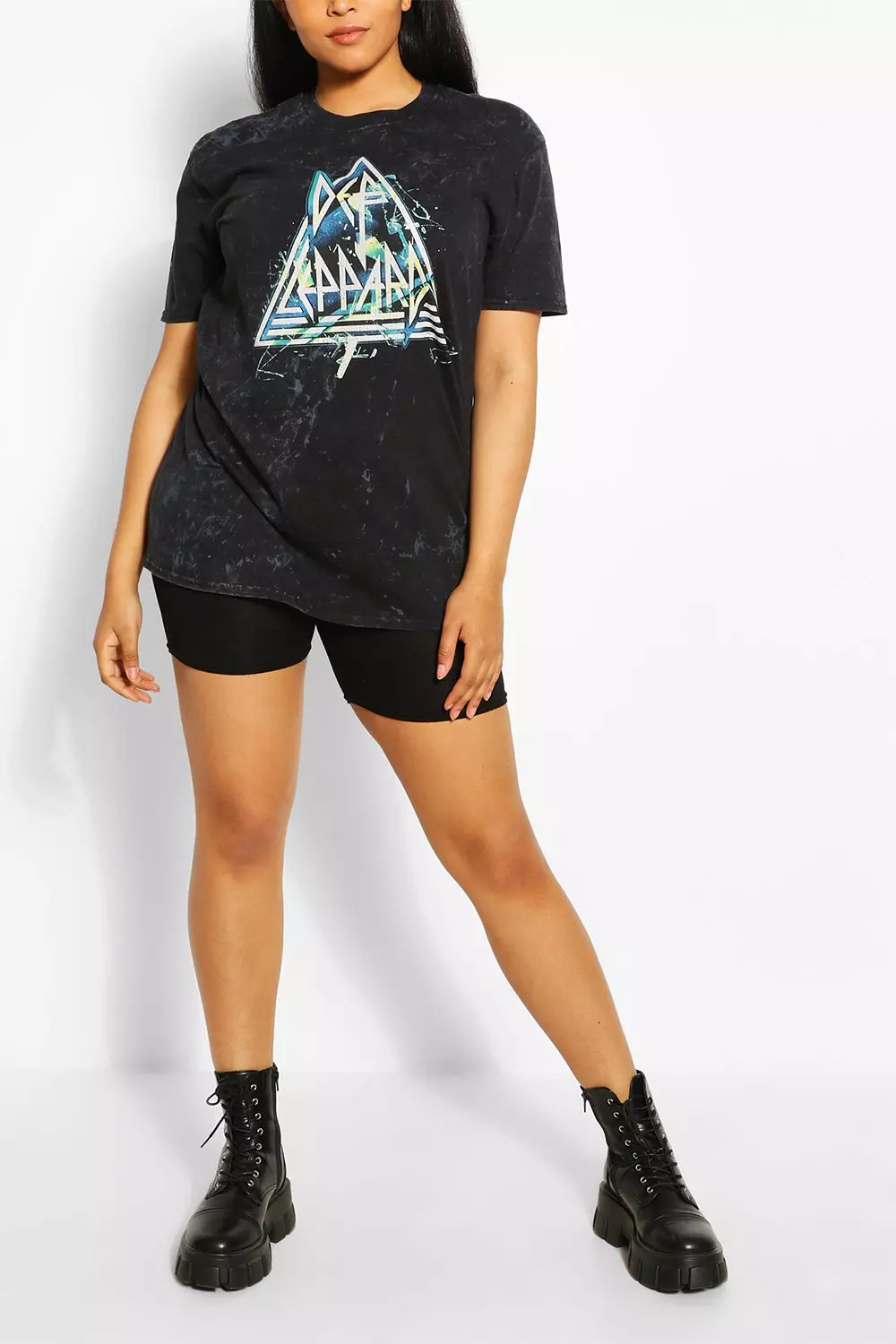 Black Plus Def Leppard License T-Shirt alternative image