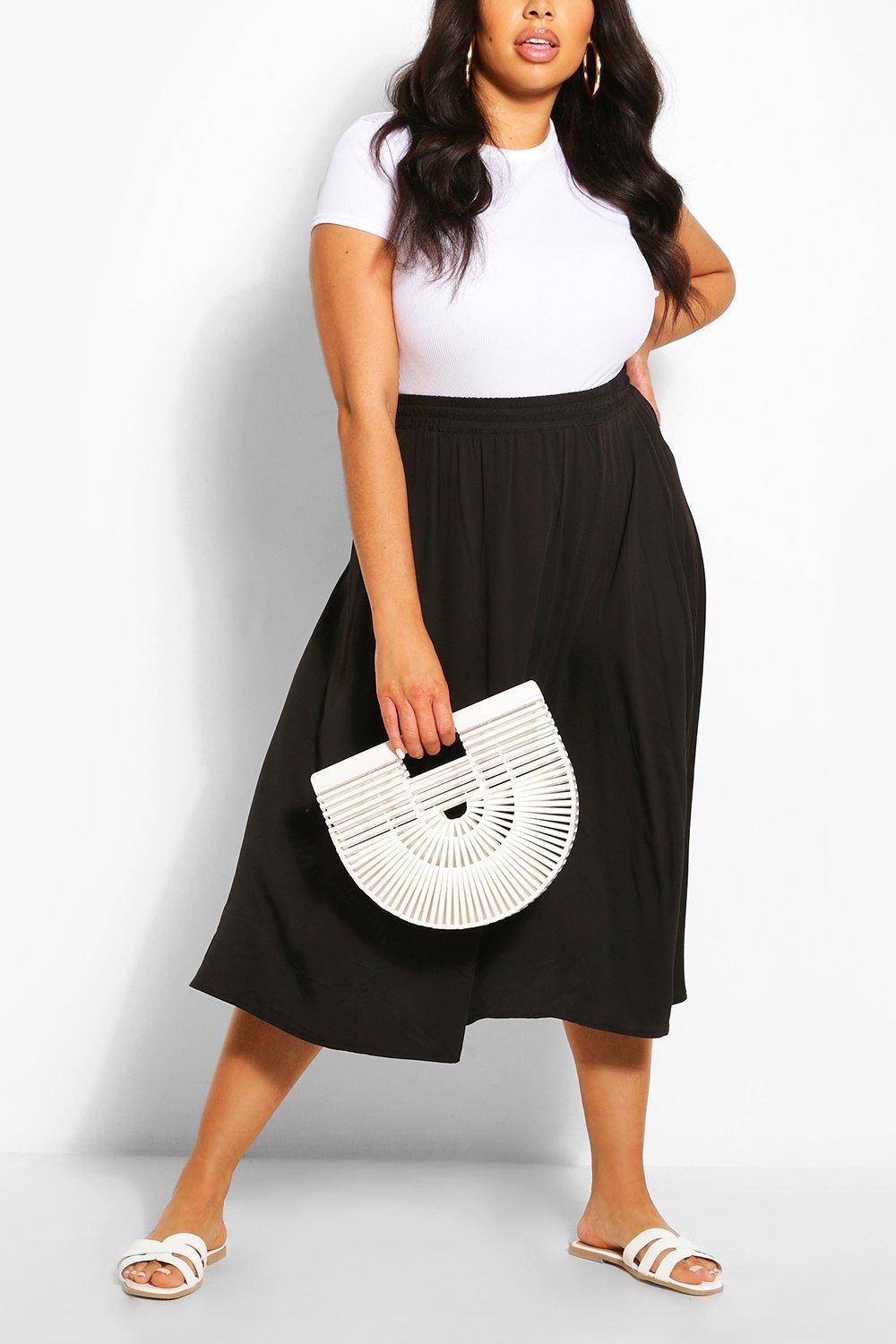 boohoo plus size skirt