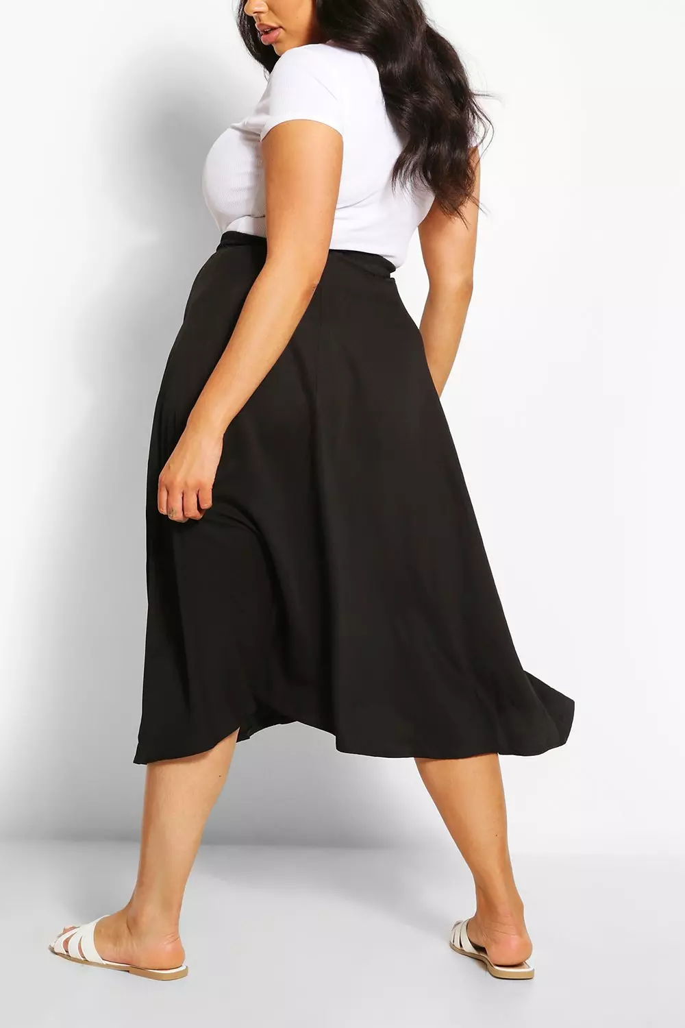 Circle plus shop size midi skirt