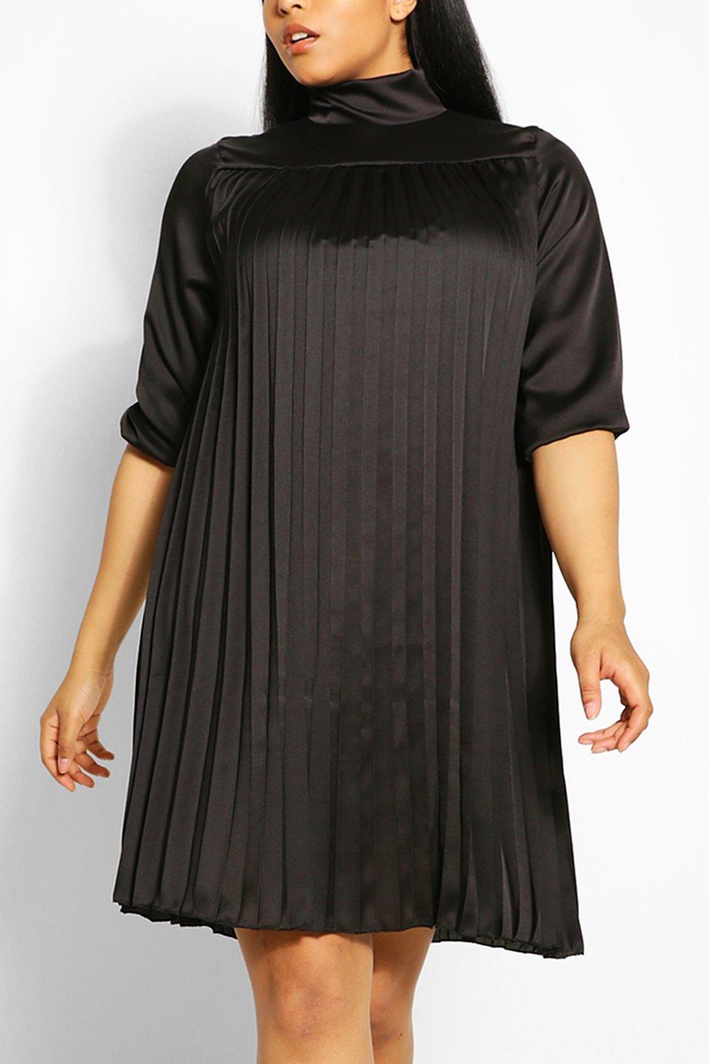 satin swing dress uk
