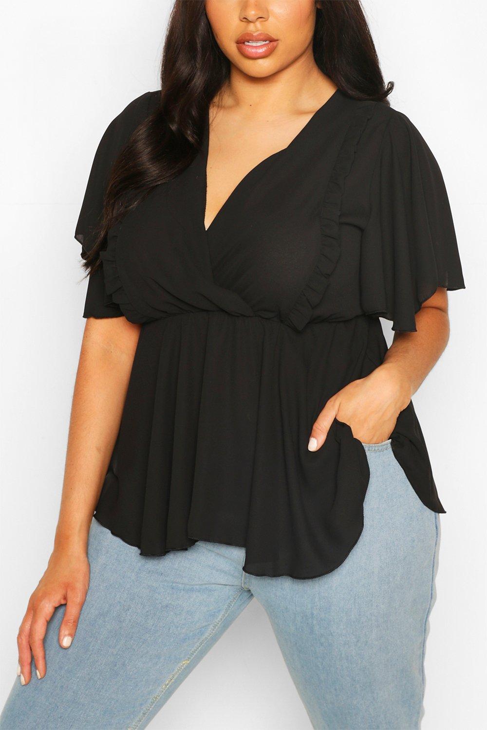 boohoo tops plus