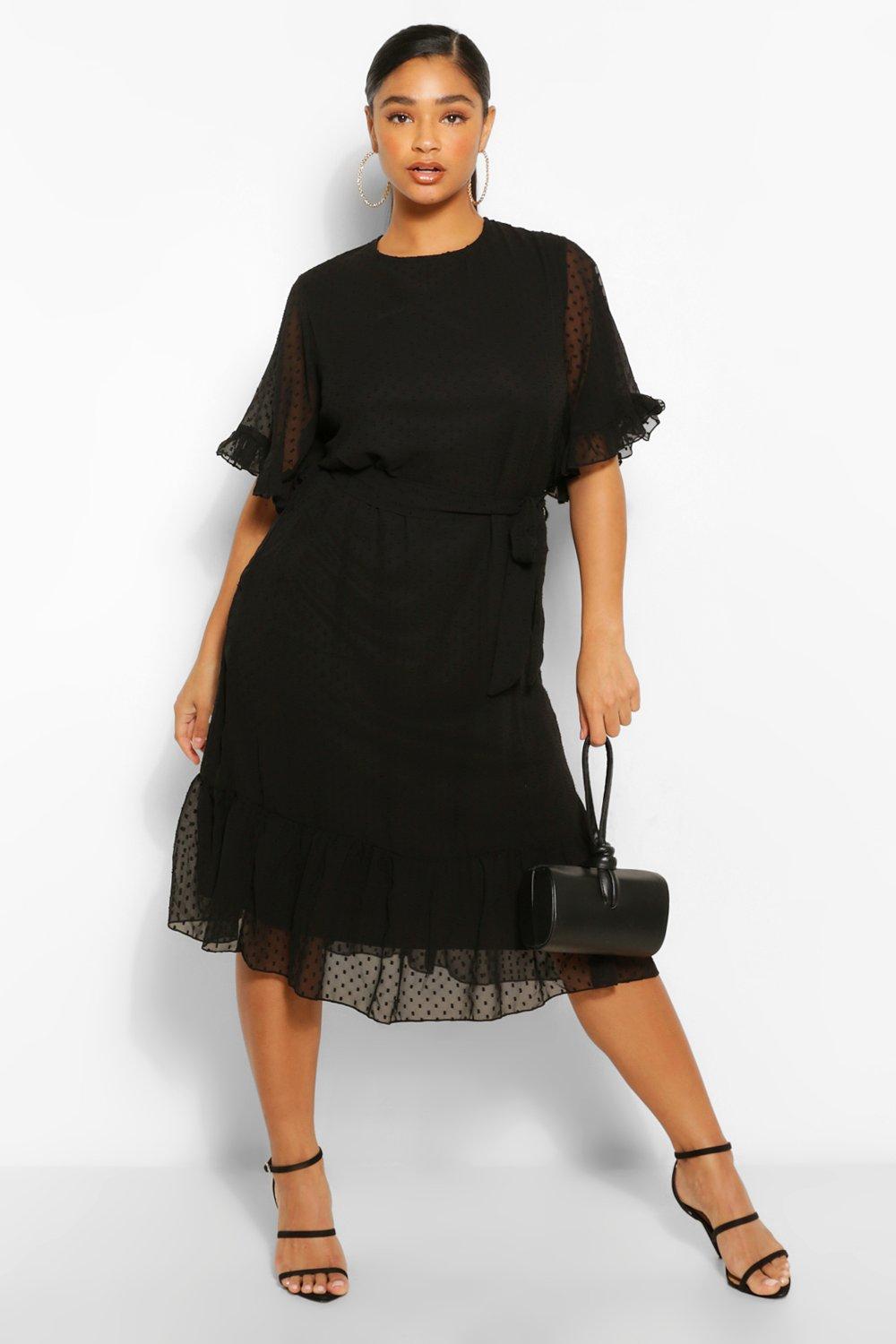 Boohoo black mesh clearance dress