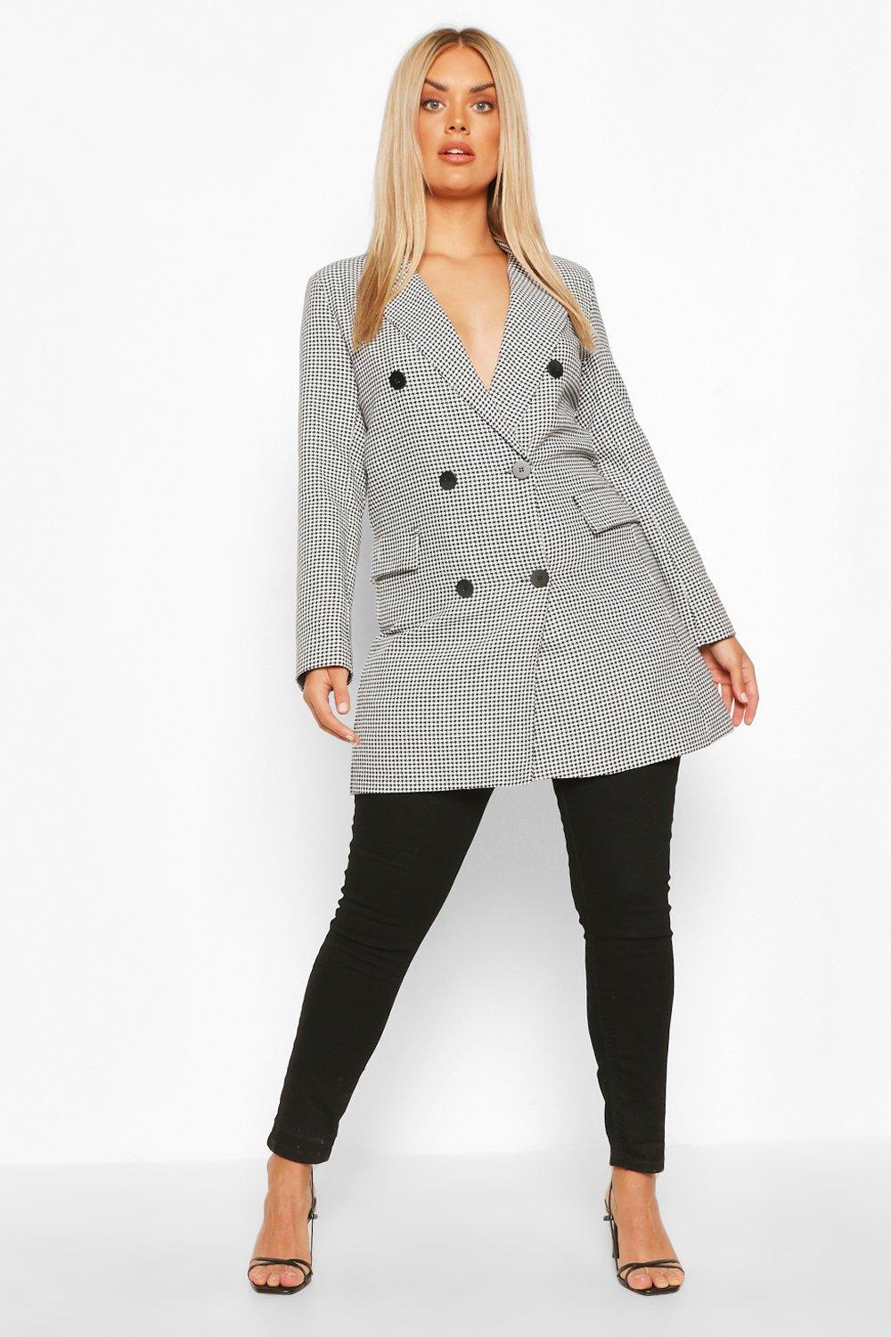 boohoo plus blazer