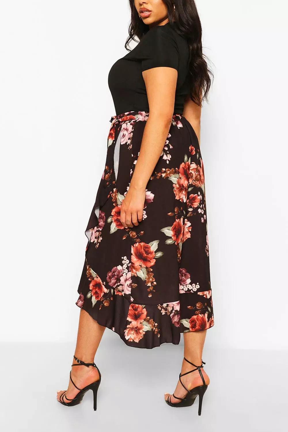 Floral midi skirt outlet xxl