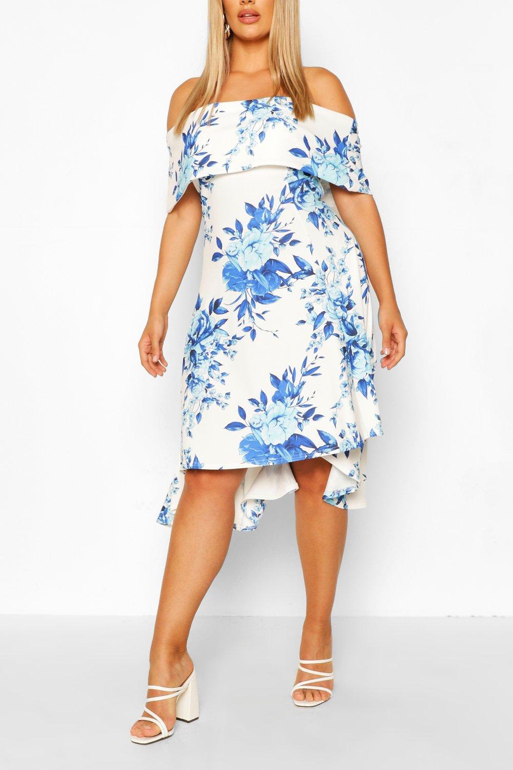 bardot dip hem dress