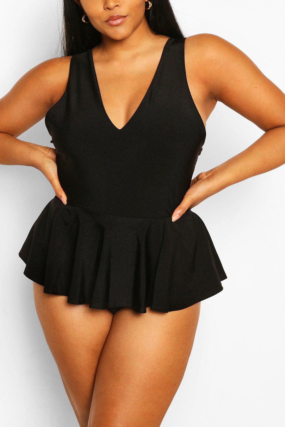 Peplum store swimsuit uk