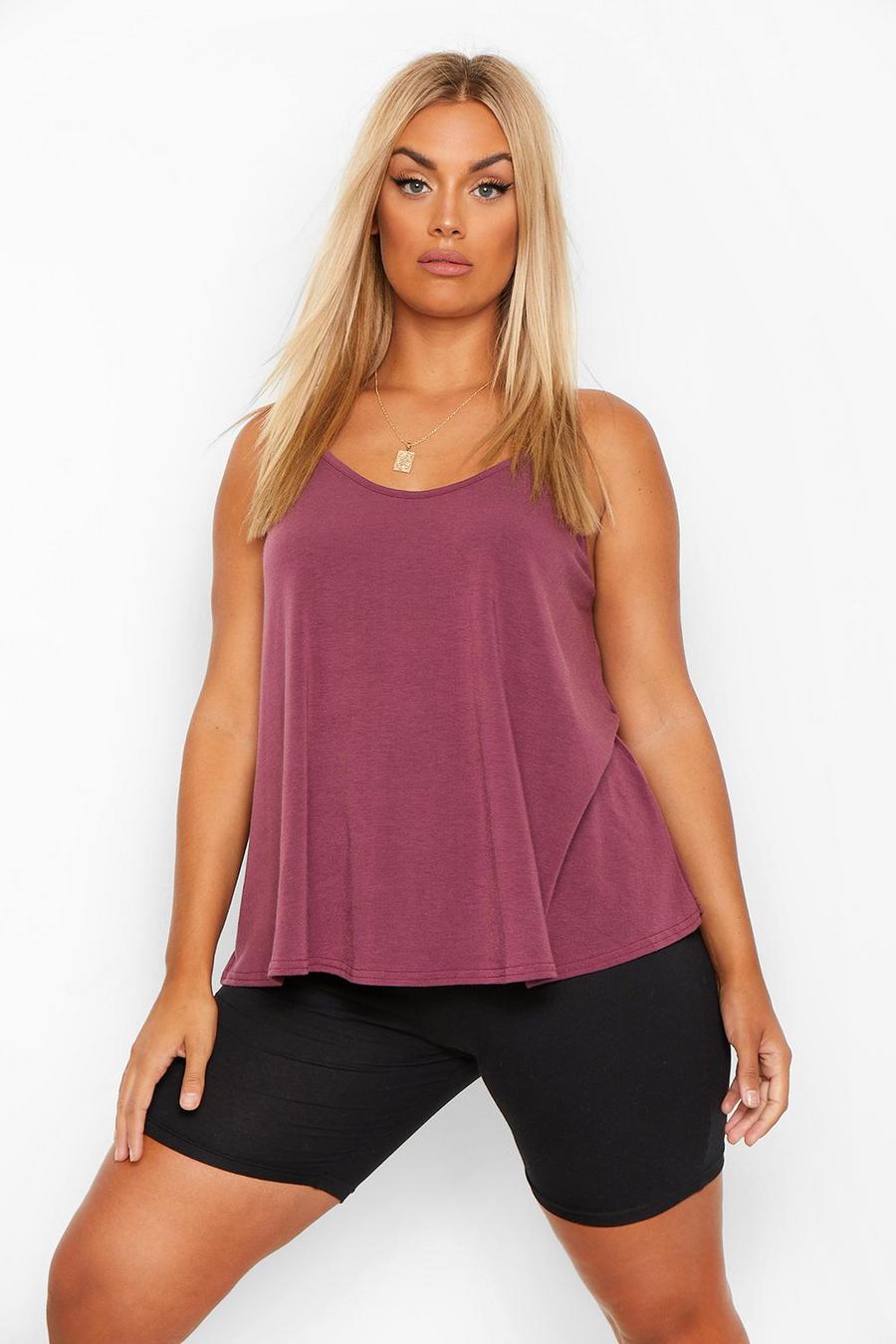 Berry Plus Basic Swing Cami Tank Top Top image number 1