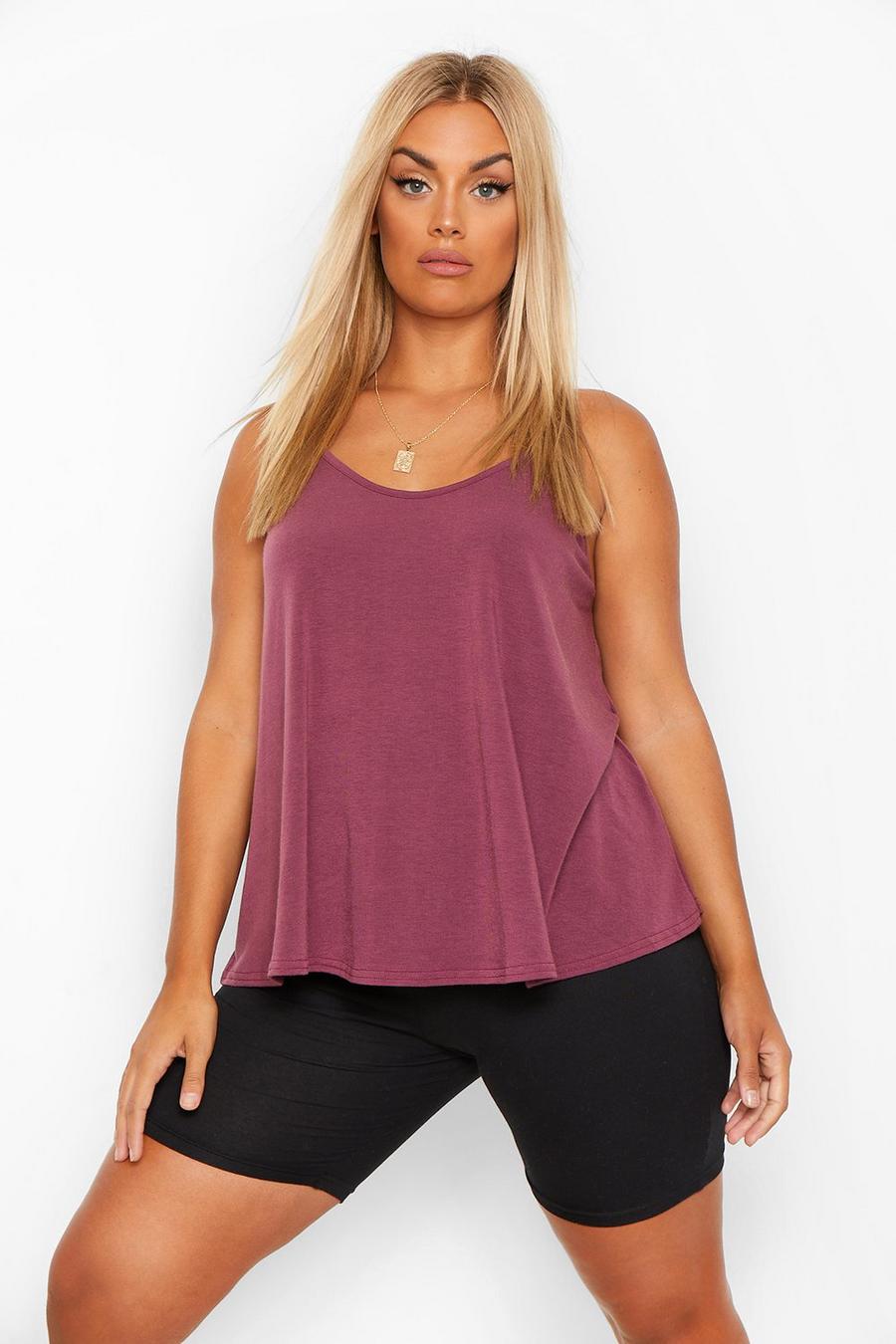 Berry Plus Basic Swing Cami Vest Top image number 1