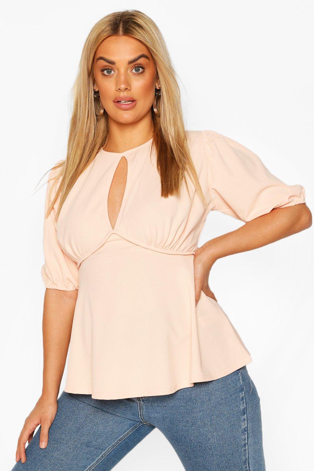 boohoo peplum top