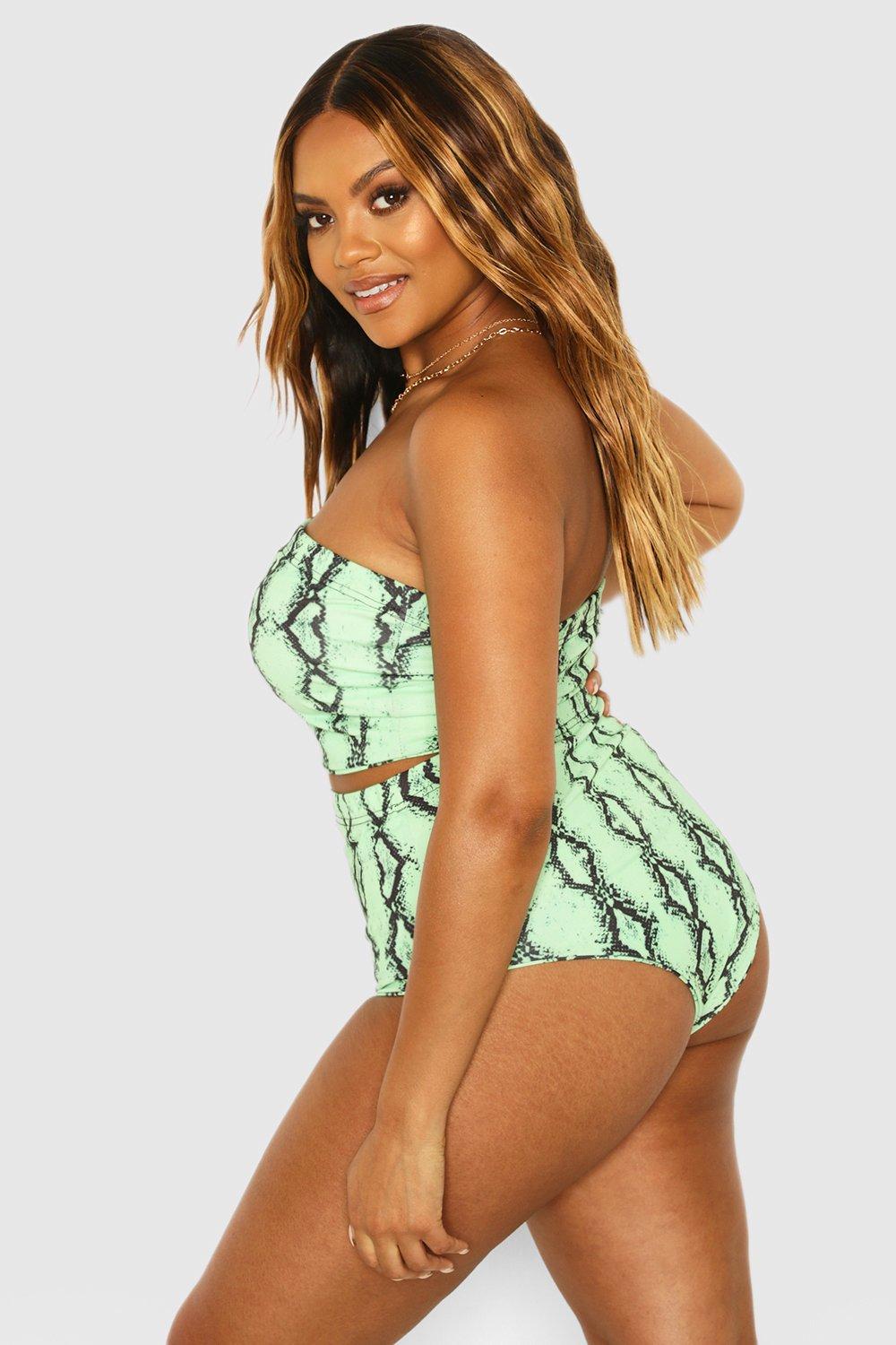 Neon high store waisted swimsuit