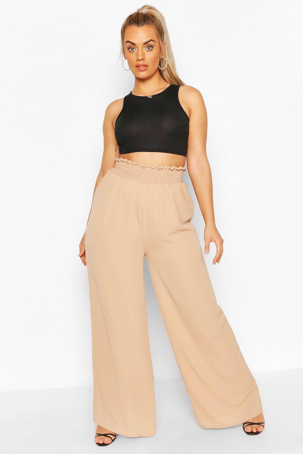 boohoo plus pants