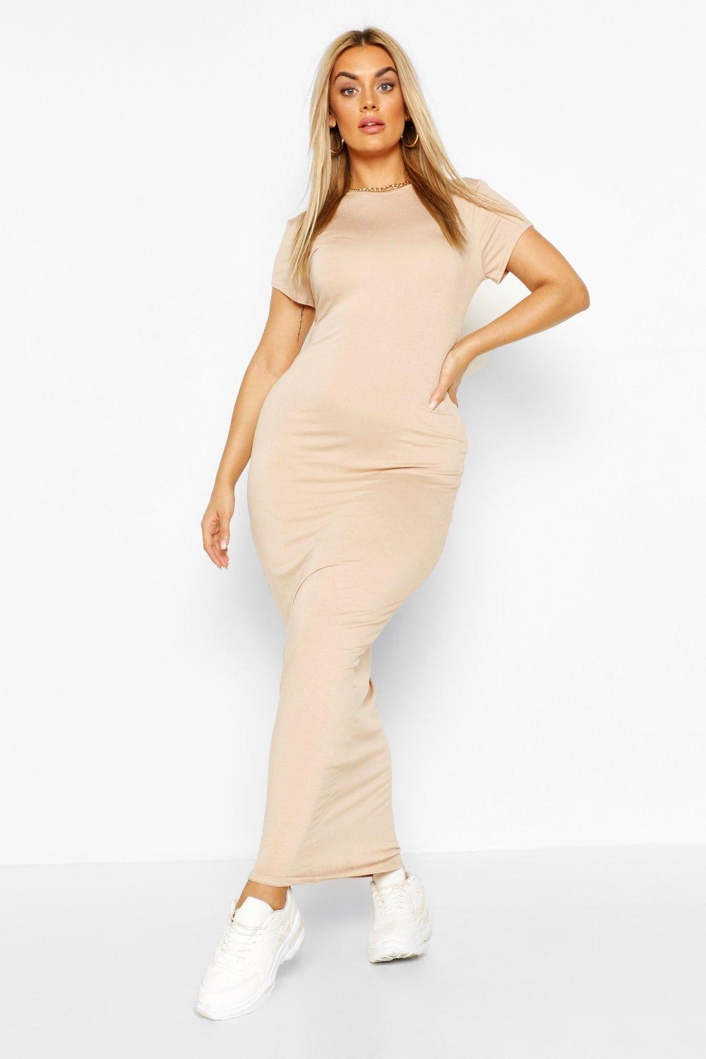 cap sleeve maxi dress plus size