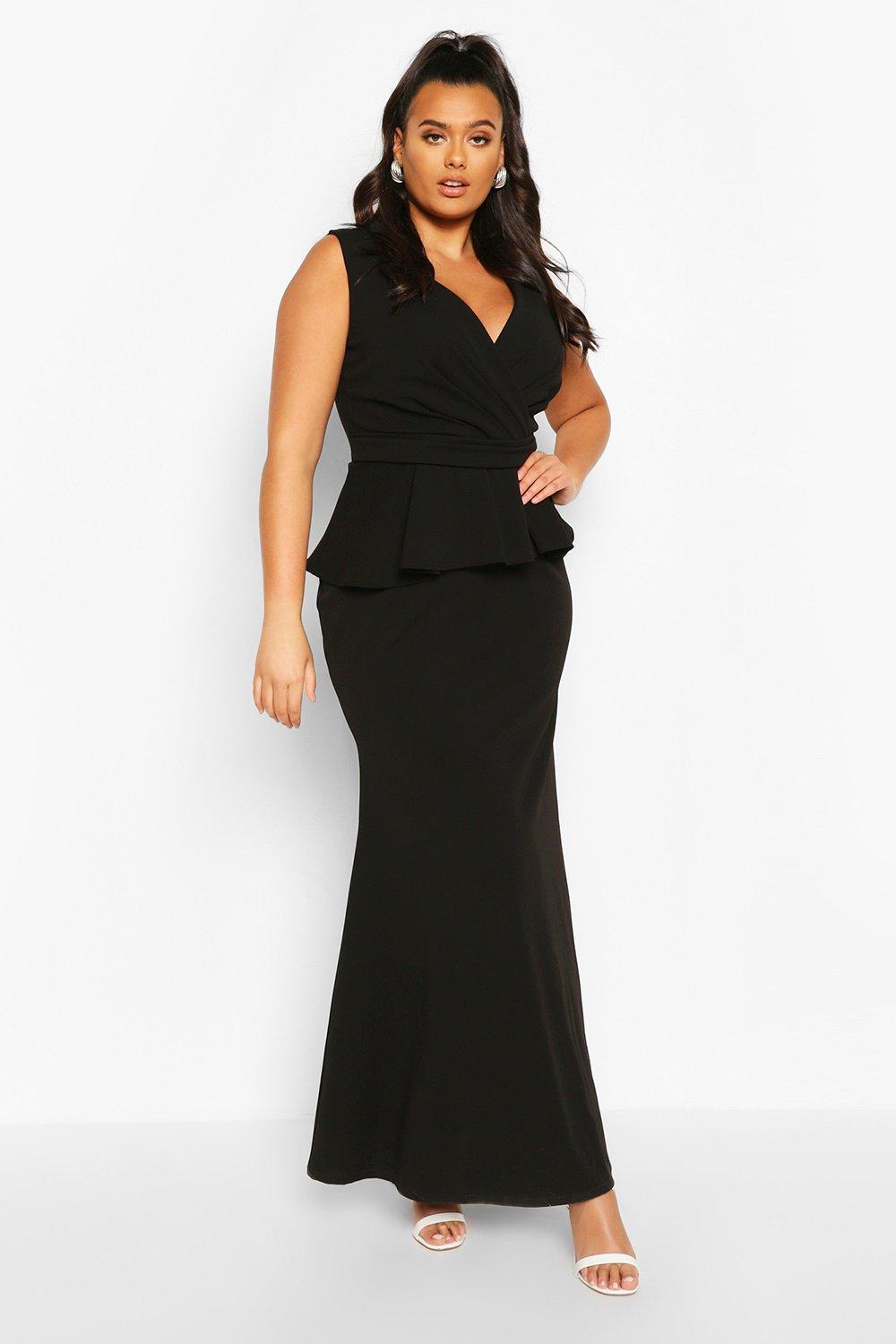 peplum maxi dress uk