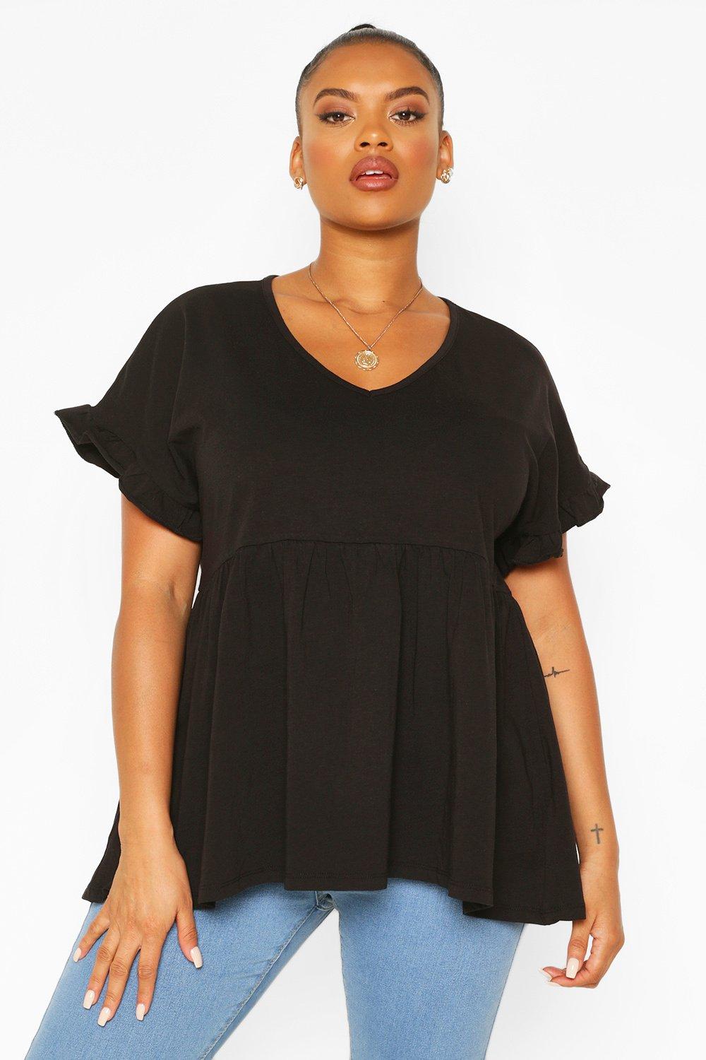 boohoo tops plus