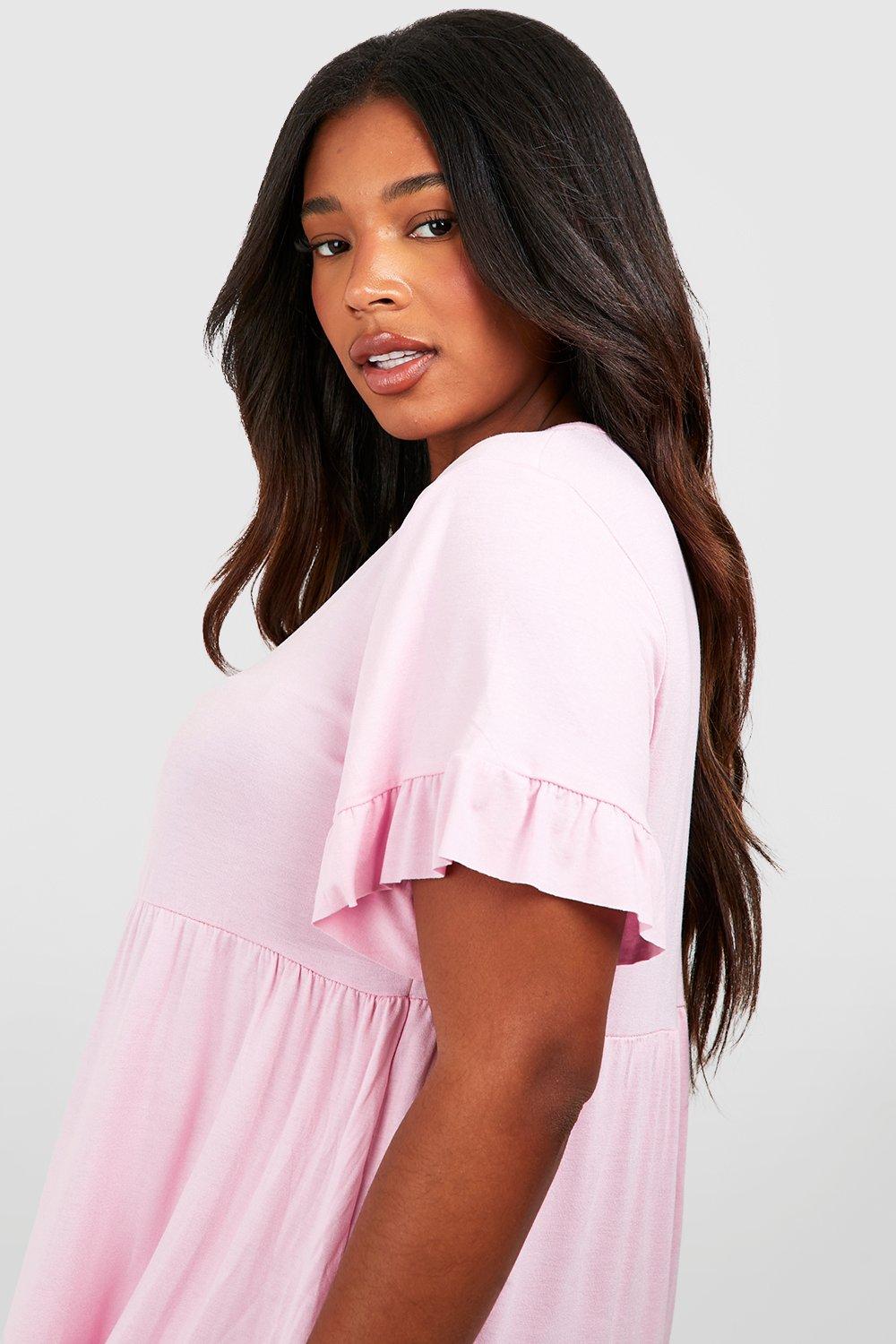 Blush pink 2024 ruffle top