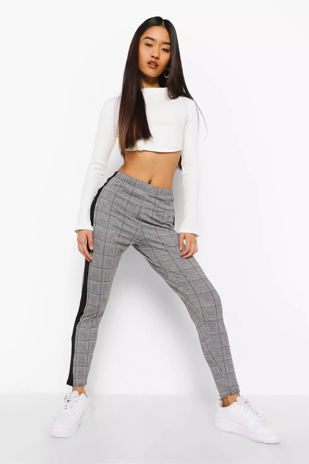 Petite side cheap stripe leggings