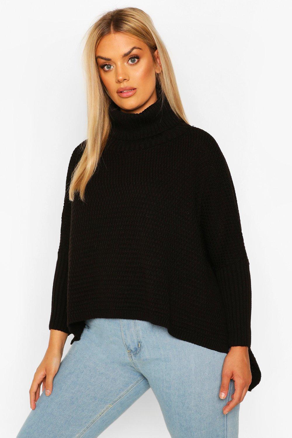 boohoo plus sweaters