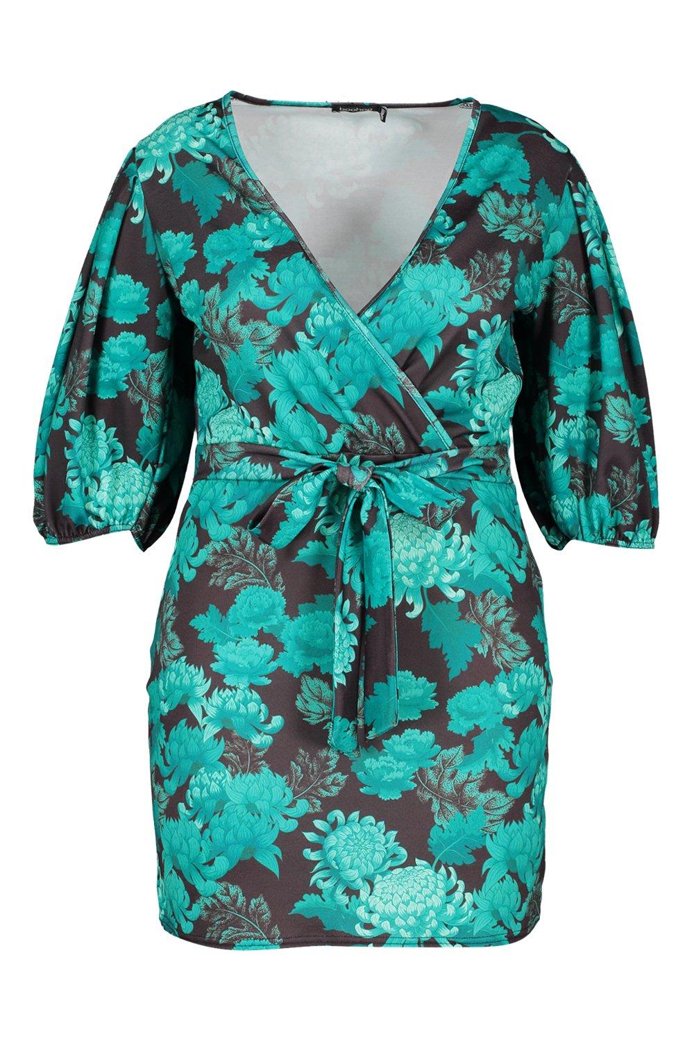 oriental wrap dress