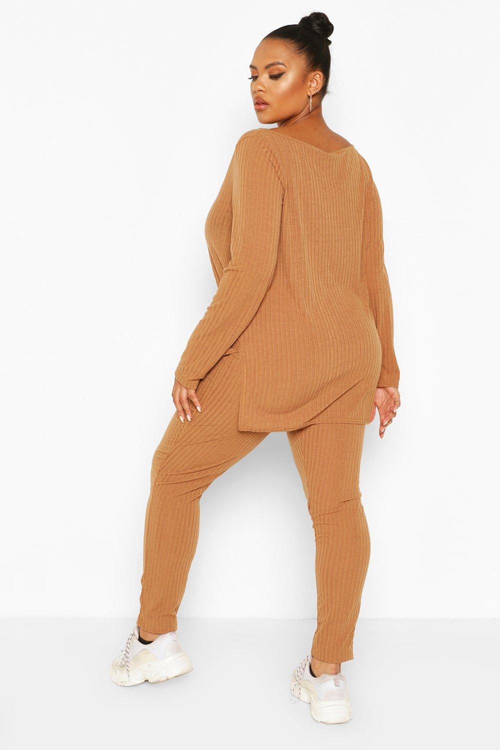 Plus size off 2025 the shoulder loungewear