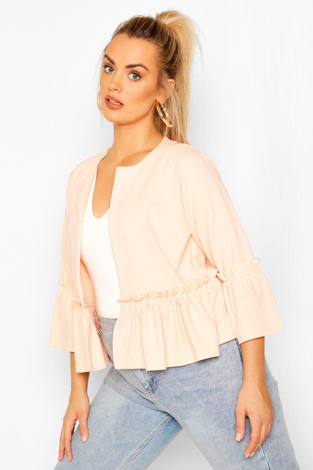 boohoo plus size blazer