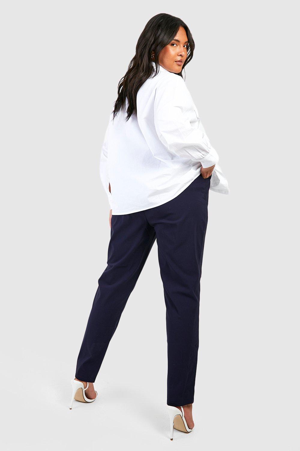 Shop Plus Size Pants  Plus Size Stretch Cotton Kaling Cuff Pants