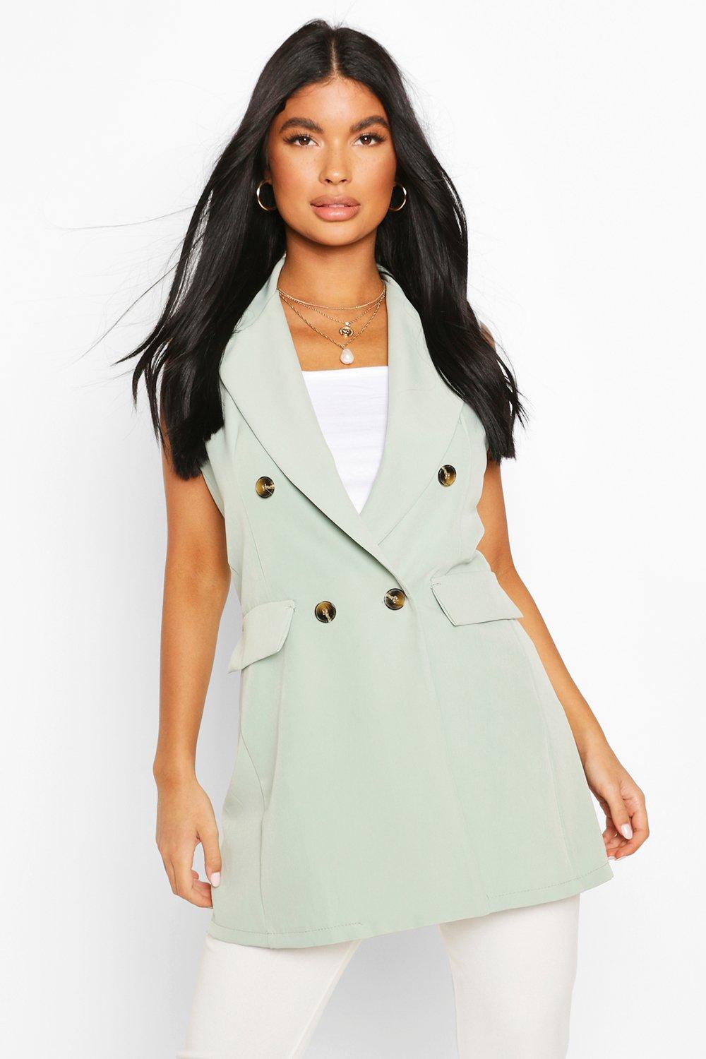 Boohoo sleeveless clearance jacket