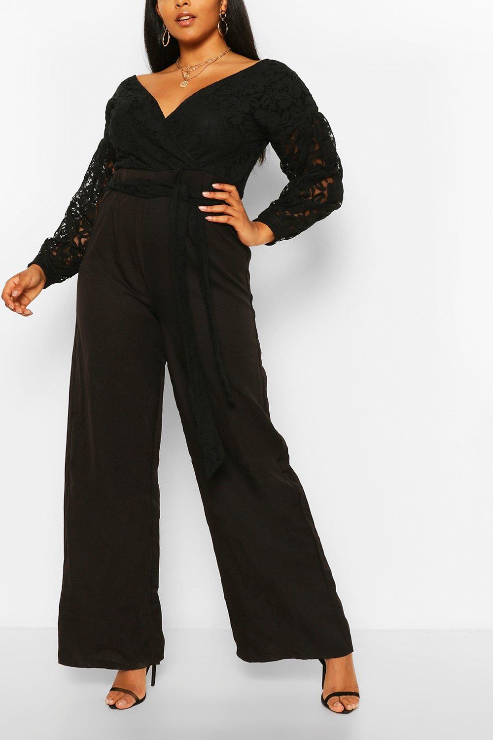 boohoo plus jumpsuit