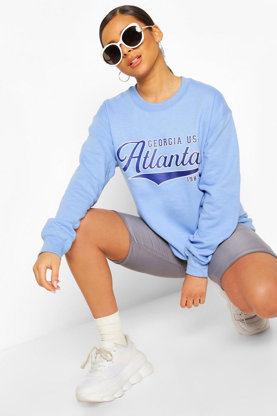 Petite Oversized Pullover mit „Atlanta“-Print image number 1