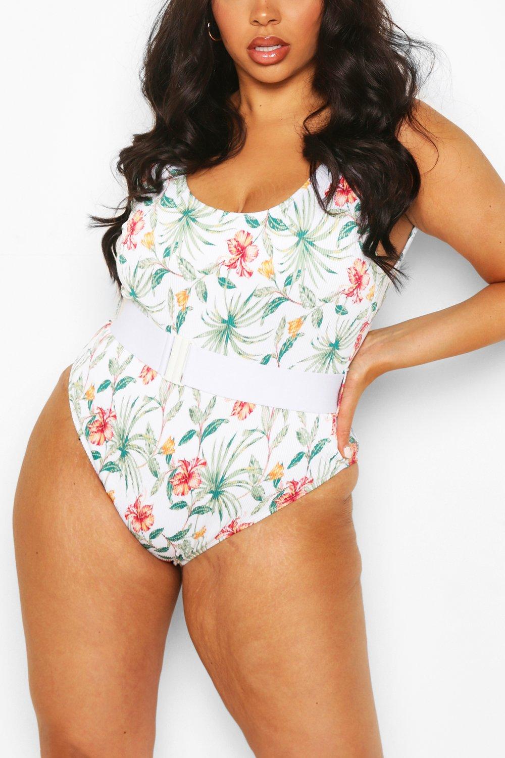 boohoo plus size swimsuits