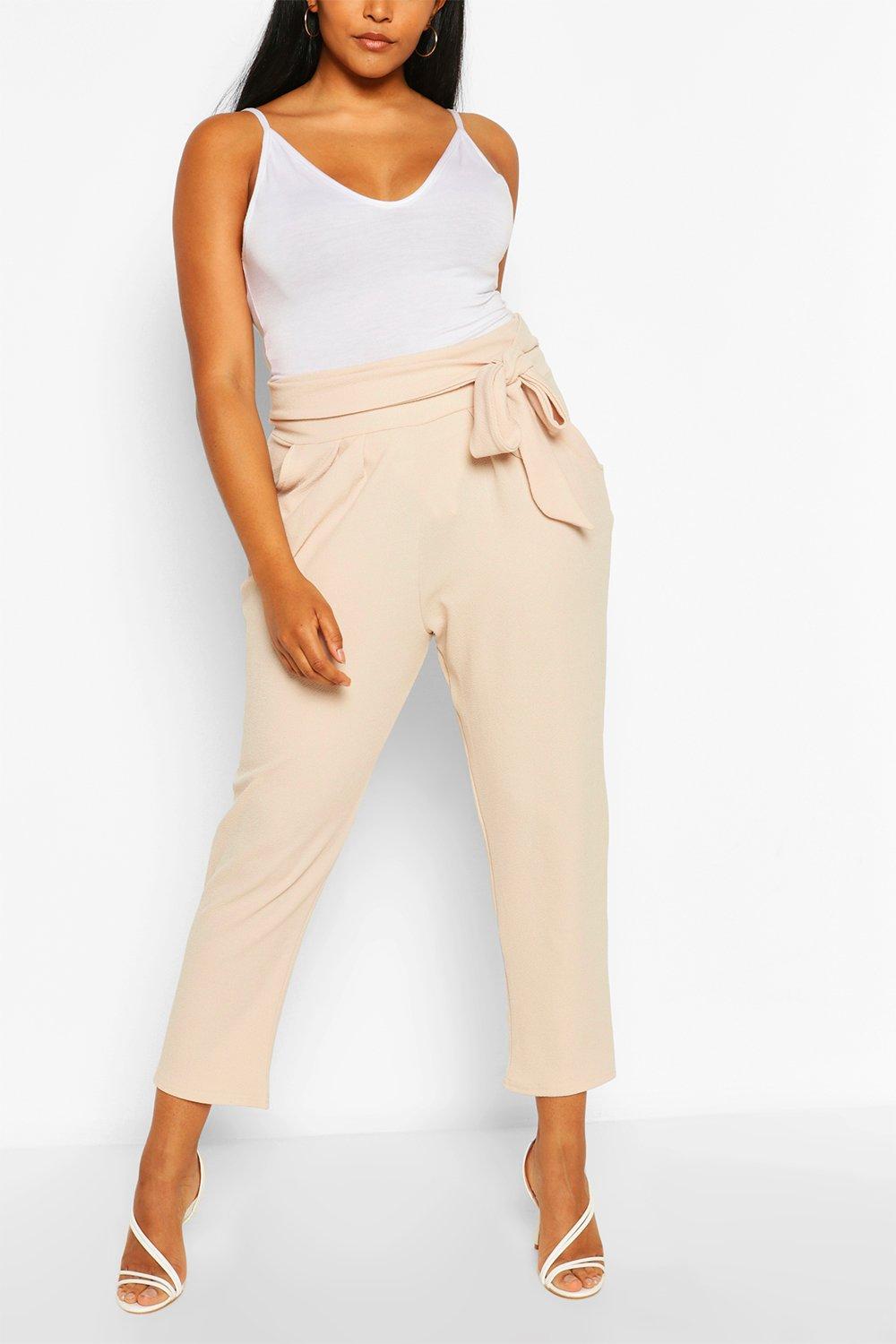 boohoo plus pants