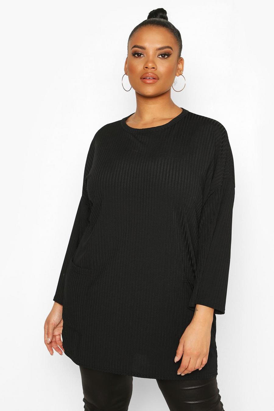 Plus Side Pocket Jersey Tunic image number 1