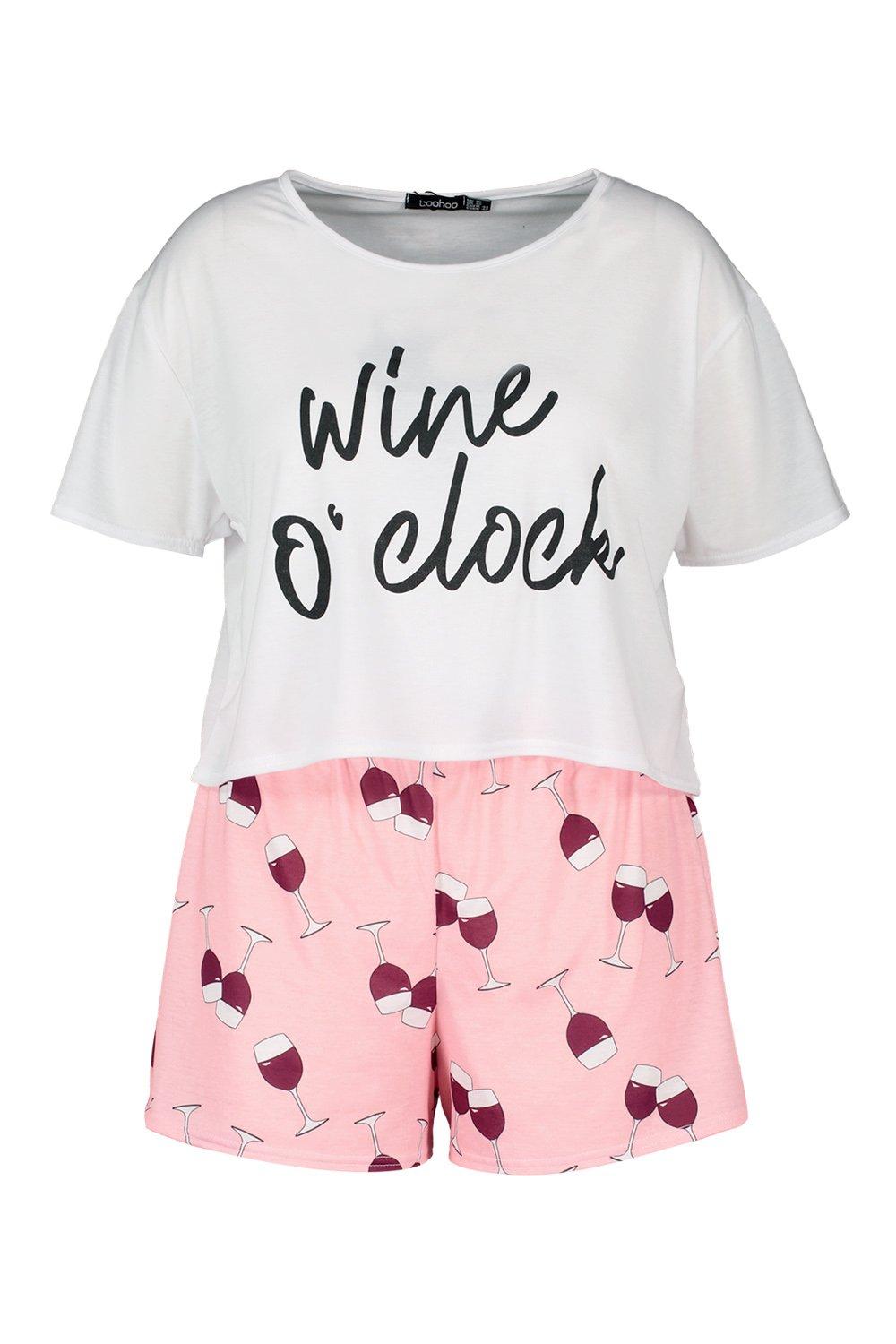 Plus Wine O Clock PJ Set