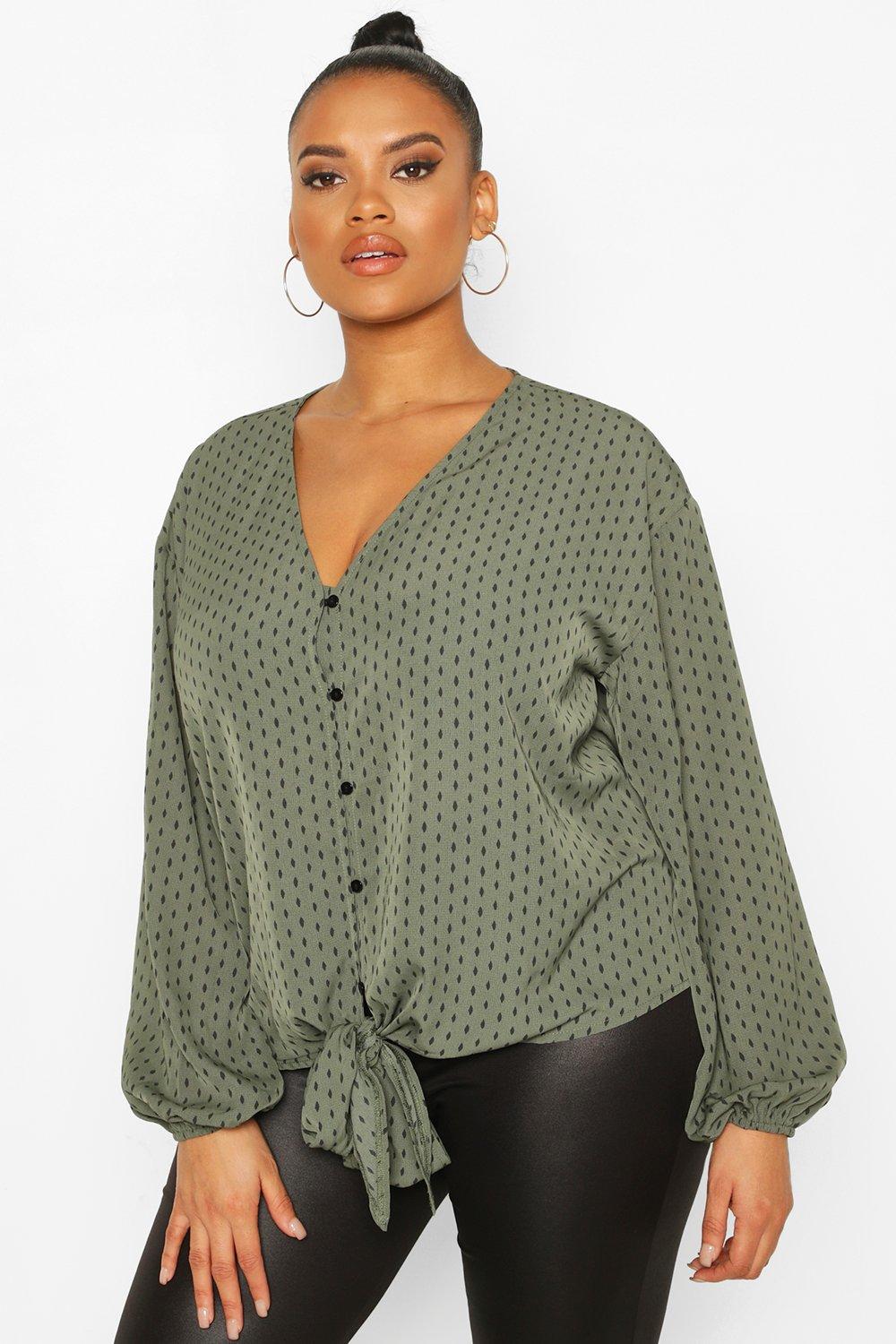 Plus Size Blouses | Plus Size boohoo UK