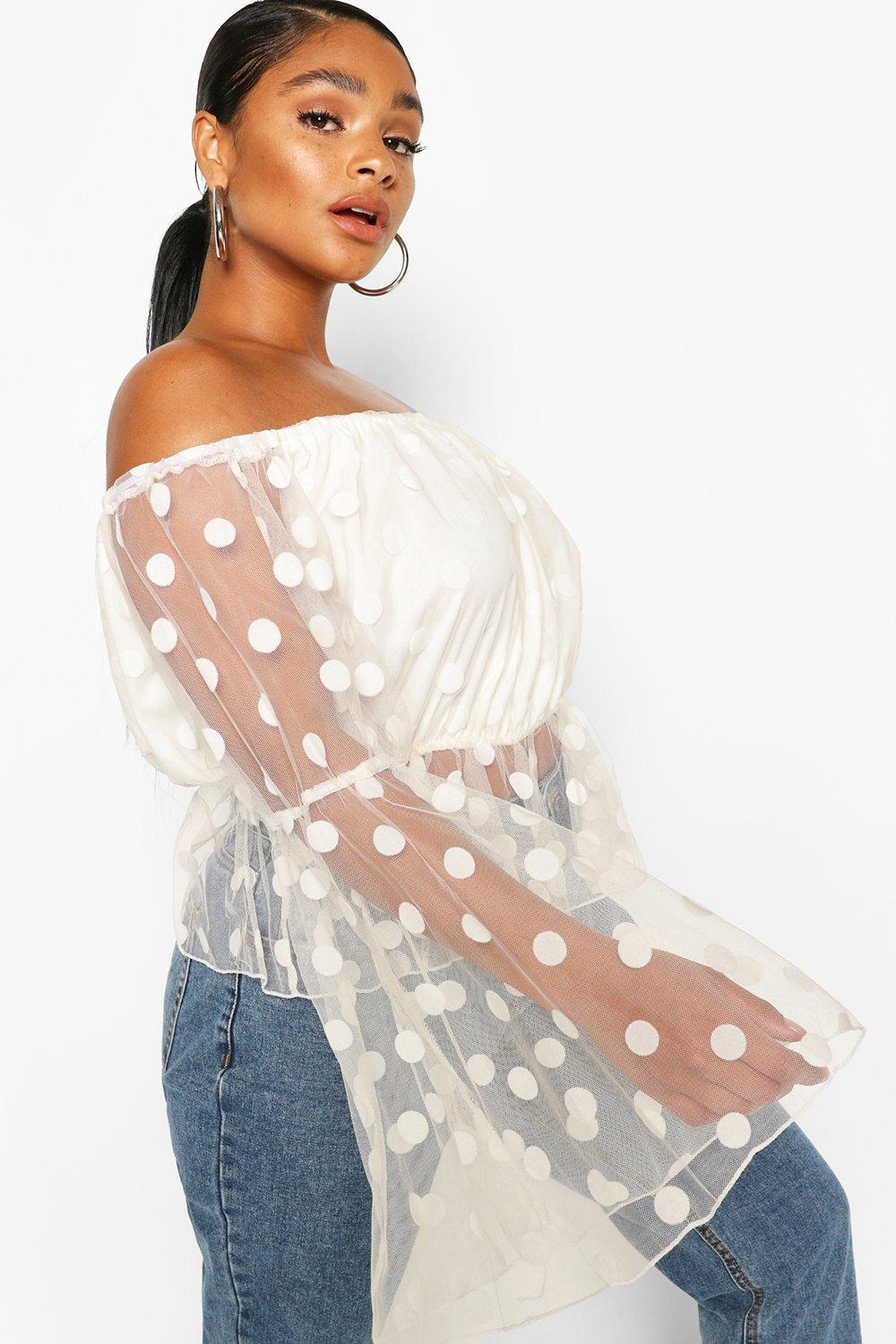 boohoo sheer top