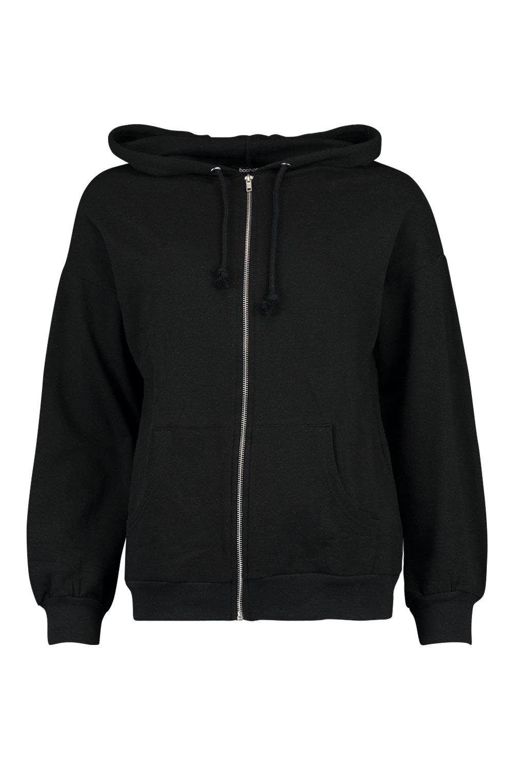 petite zip hoodie