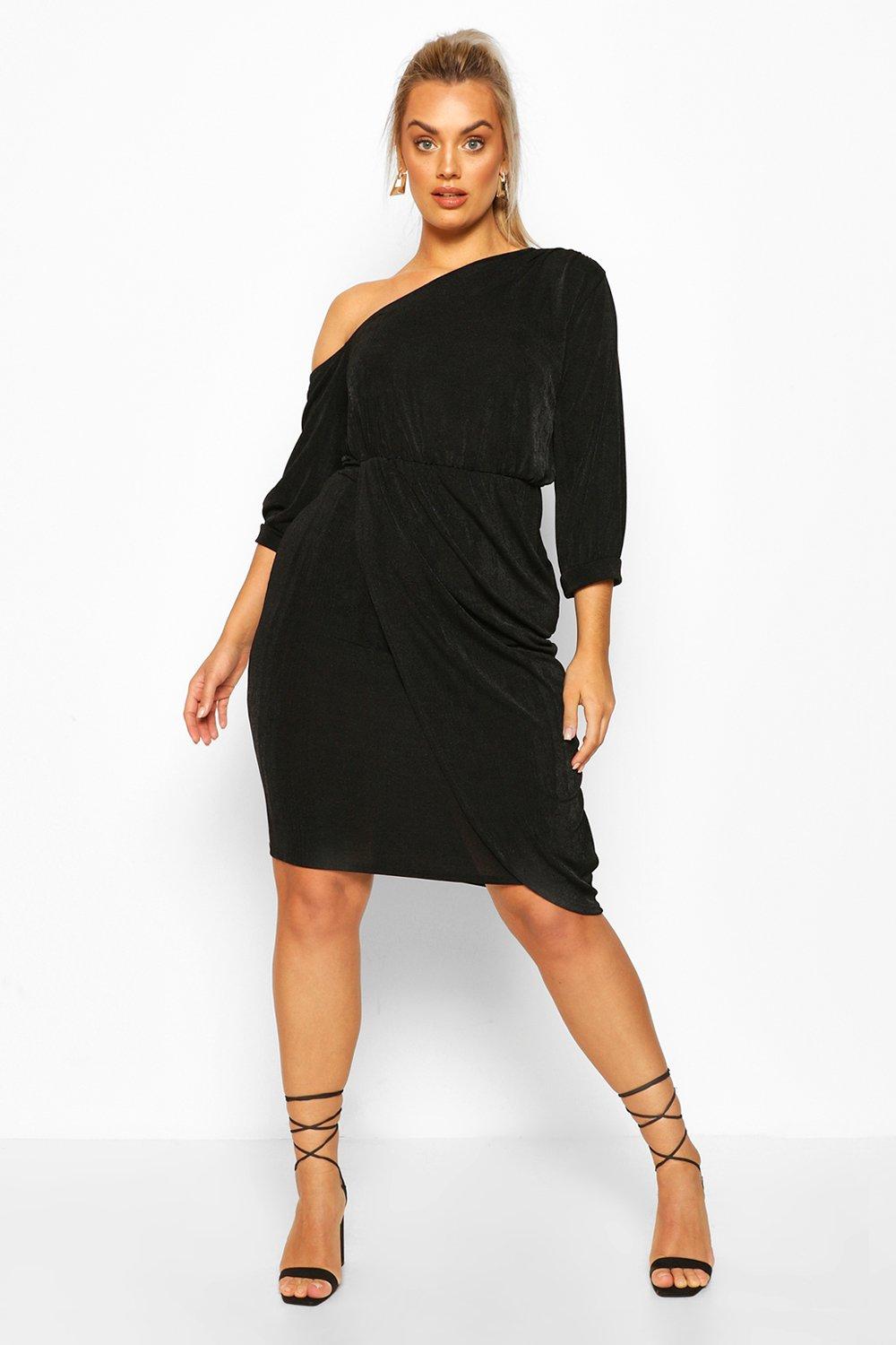 boohoo slinky midi dress