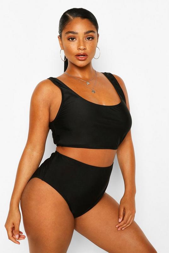 Buy Smart & Sexy Women's Plus-Size Long Lined Underwire Bikini Top, Fresh  Water Pearl, 38DDD Online at desertcartZimbabwe