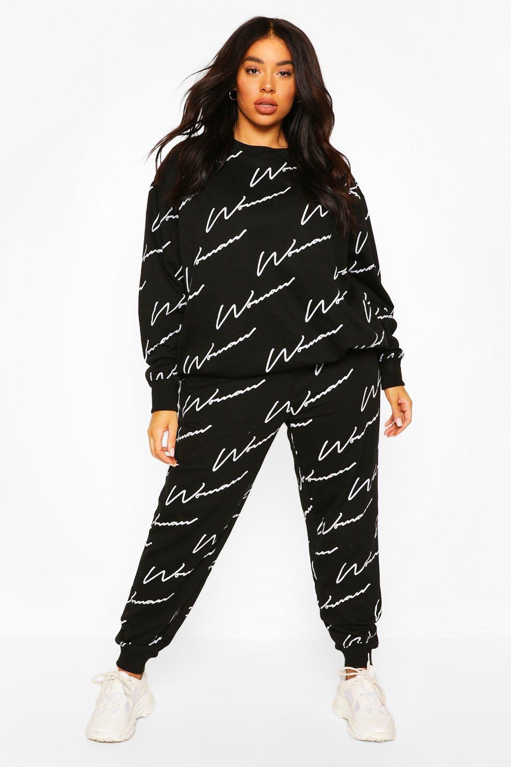 boohoo plus size tracksuit