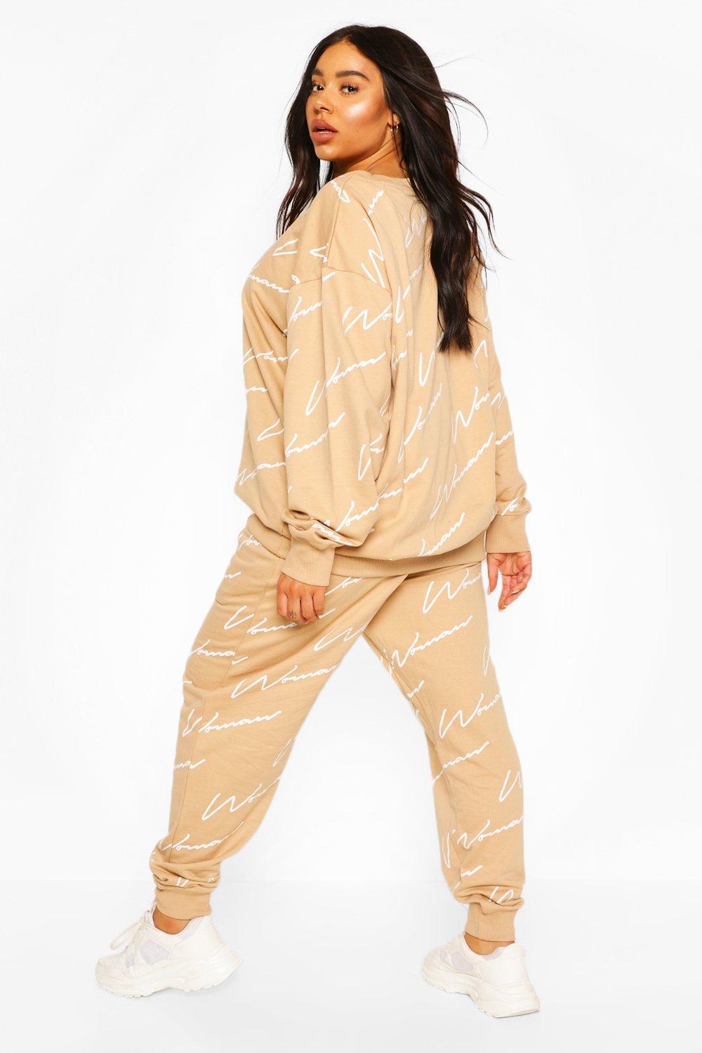 boohoo plus size tracksuit