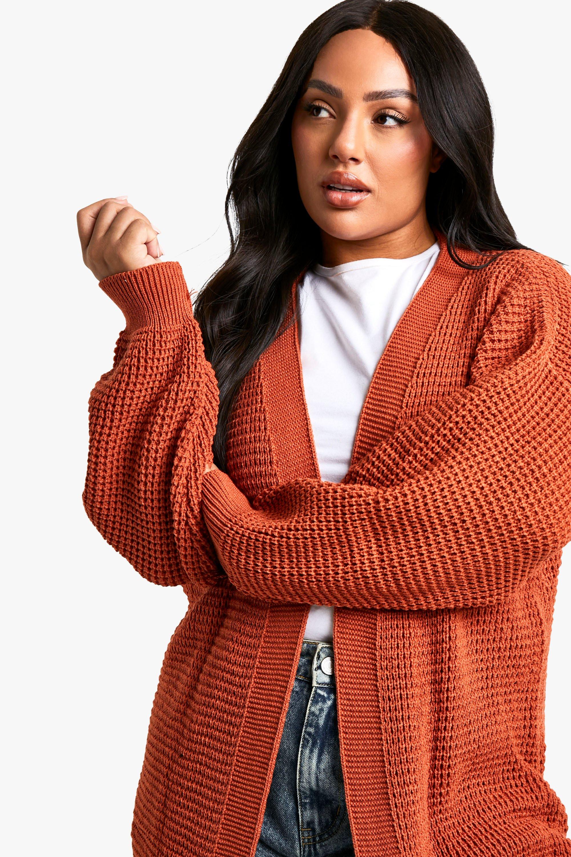 Women's Plus Edge To Edge Knit Cardigan | UK