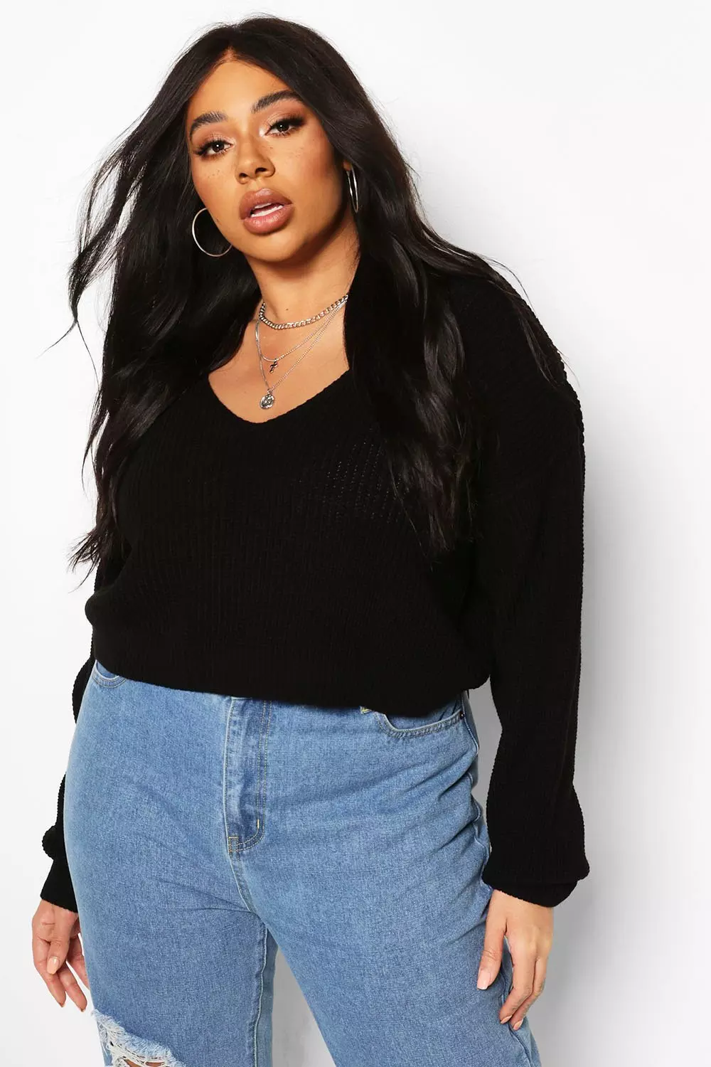 Plus size crop jumper store