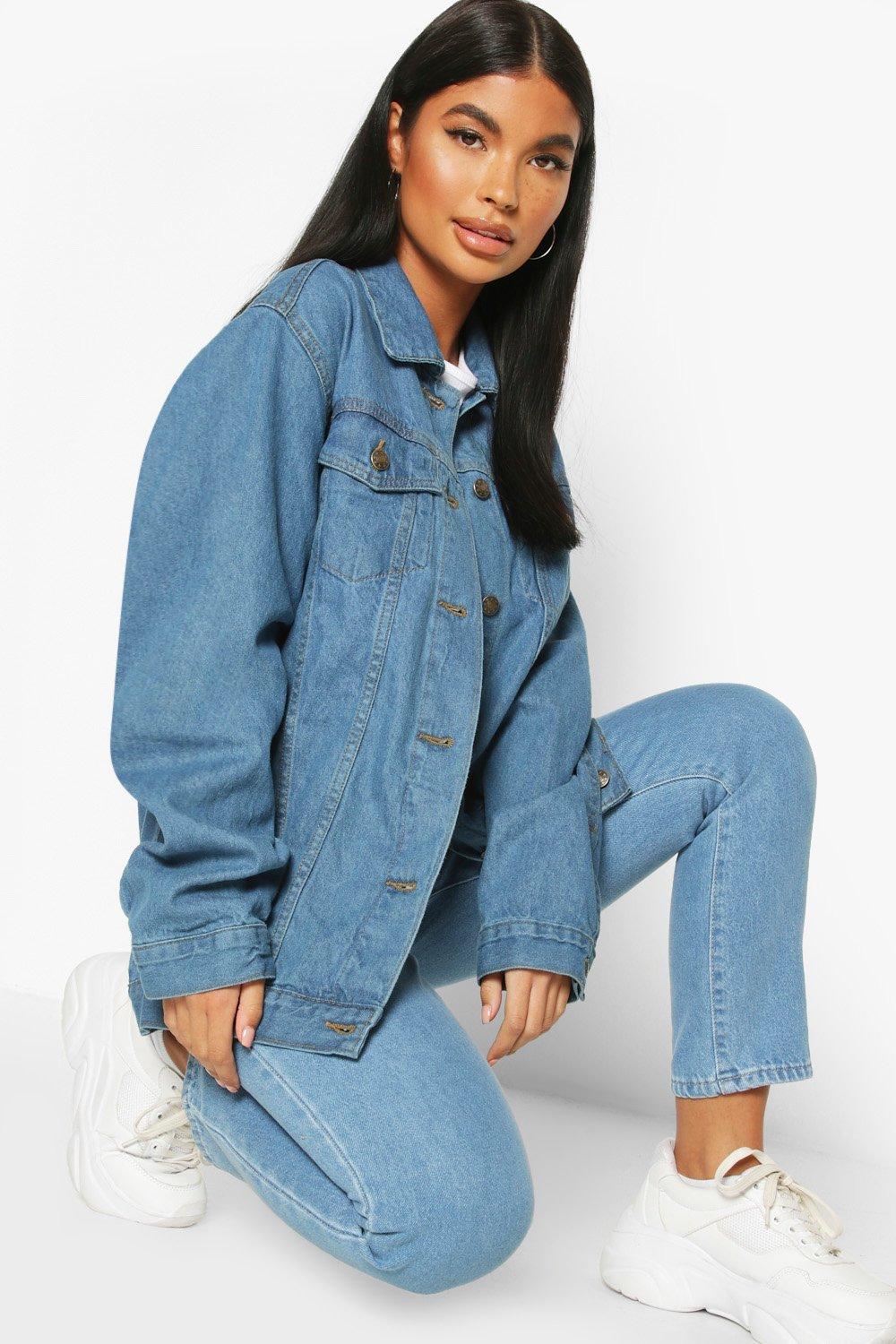 boohoo oversized denim jacket