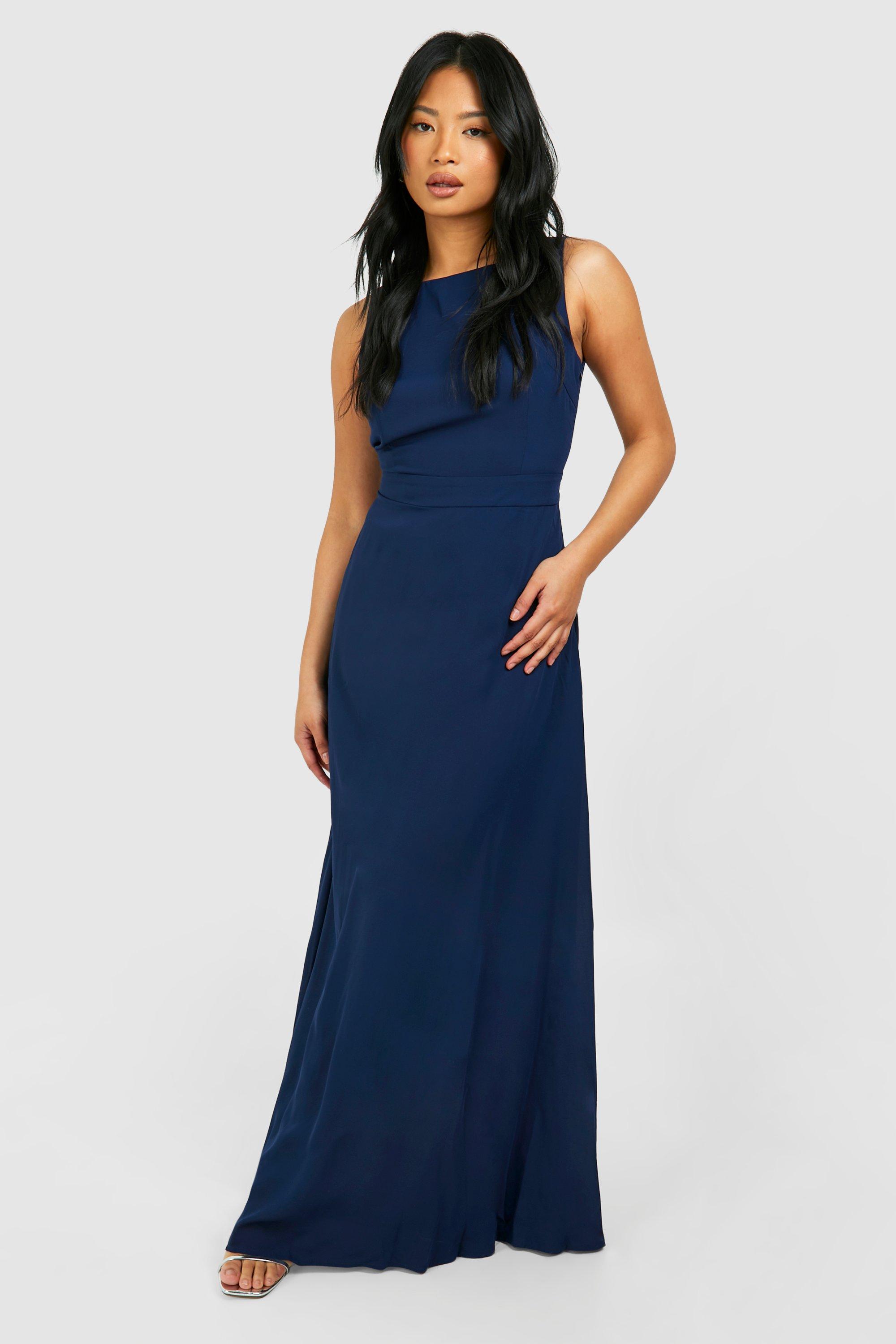 navy occasion maxi dress